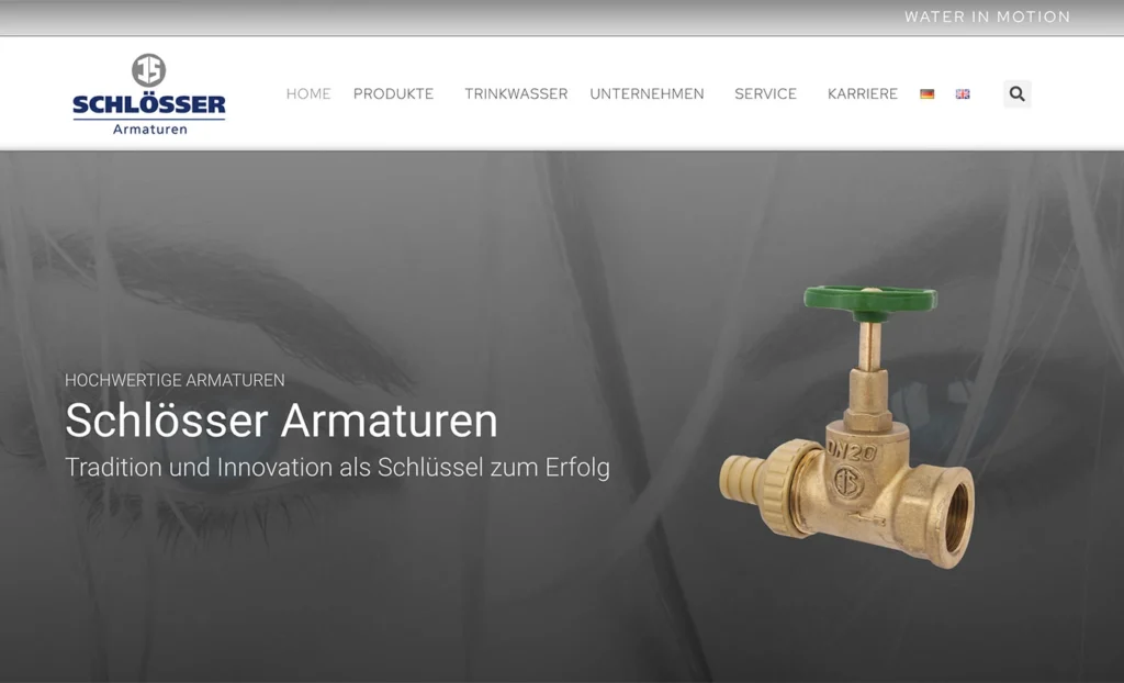 Webseite Schlösser Armaturen