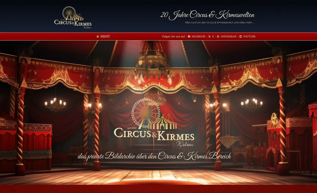 Webseite Circuswelten