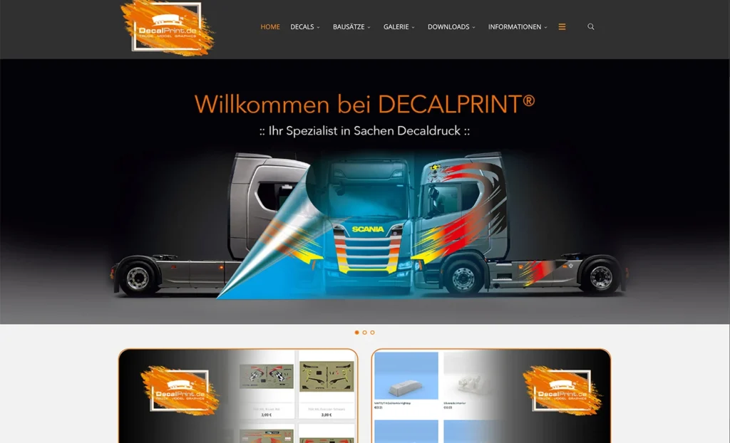 Webseite DecalPrint