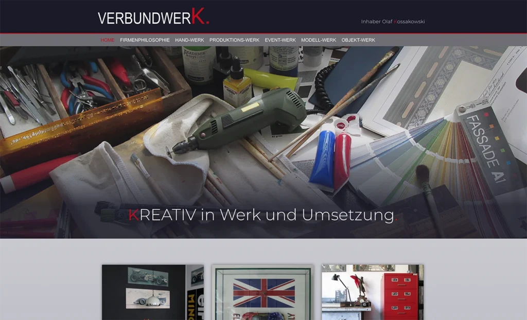 Webseite Verbundwerk